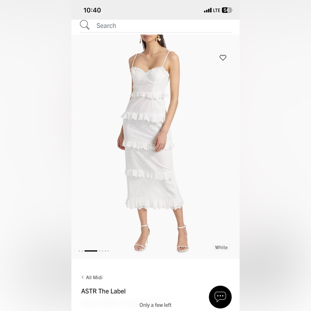 White Eyelet Ruffle Skirt Set
